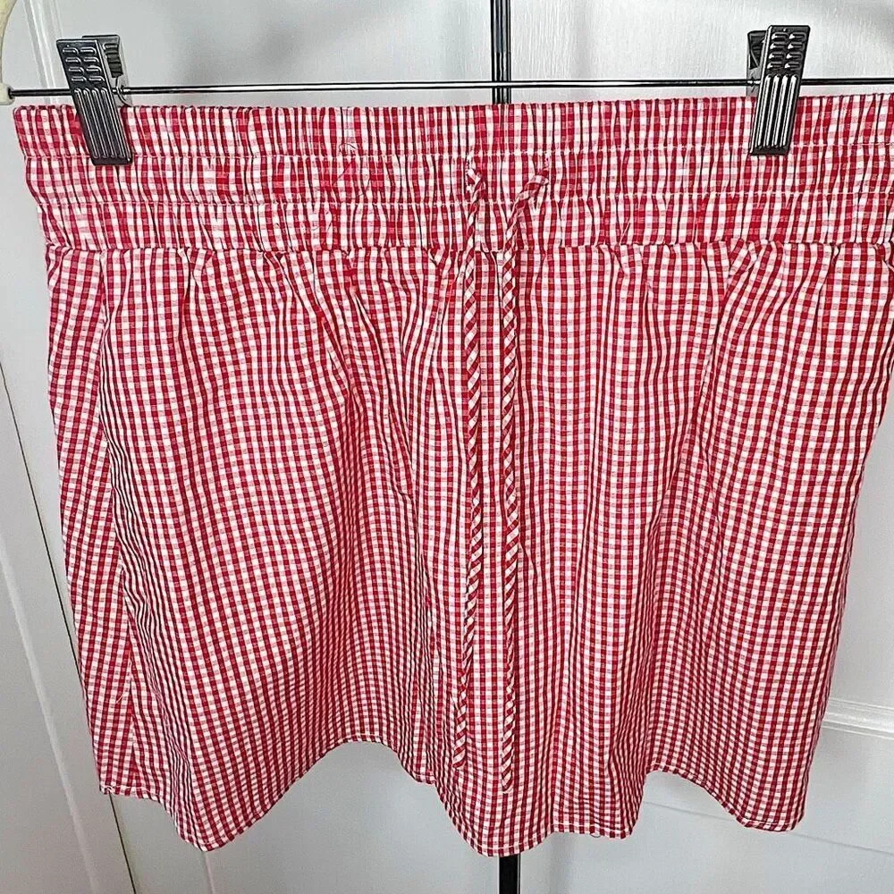 Petal & Pup Luna Red Gingham Mini Skirt Size Small - Picture 1 of 4